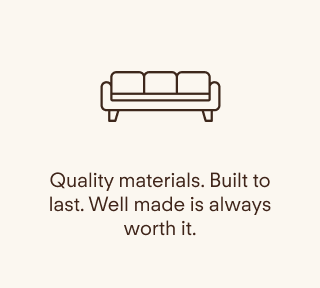 Quality materials.&nbsp; Built to last.