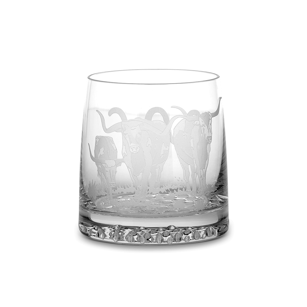 Presidential Longhorn Rocks Glass