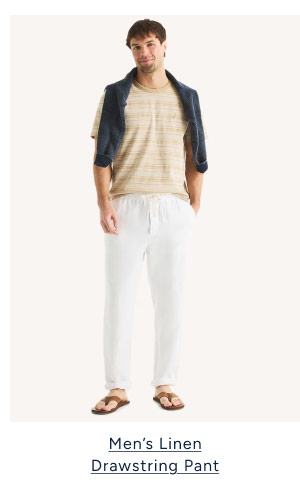 Men's Linen Drawstring Pant