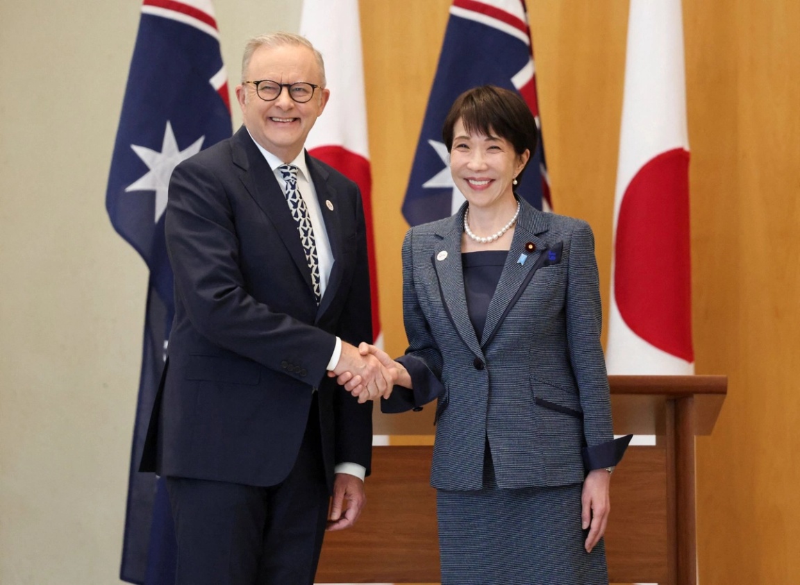 Anthony Albanese and Sanae Takaichi