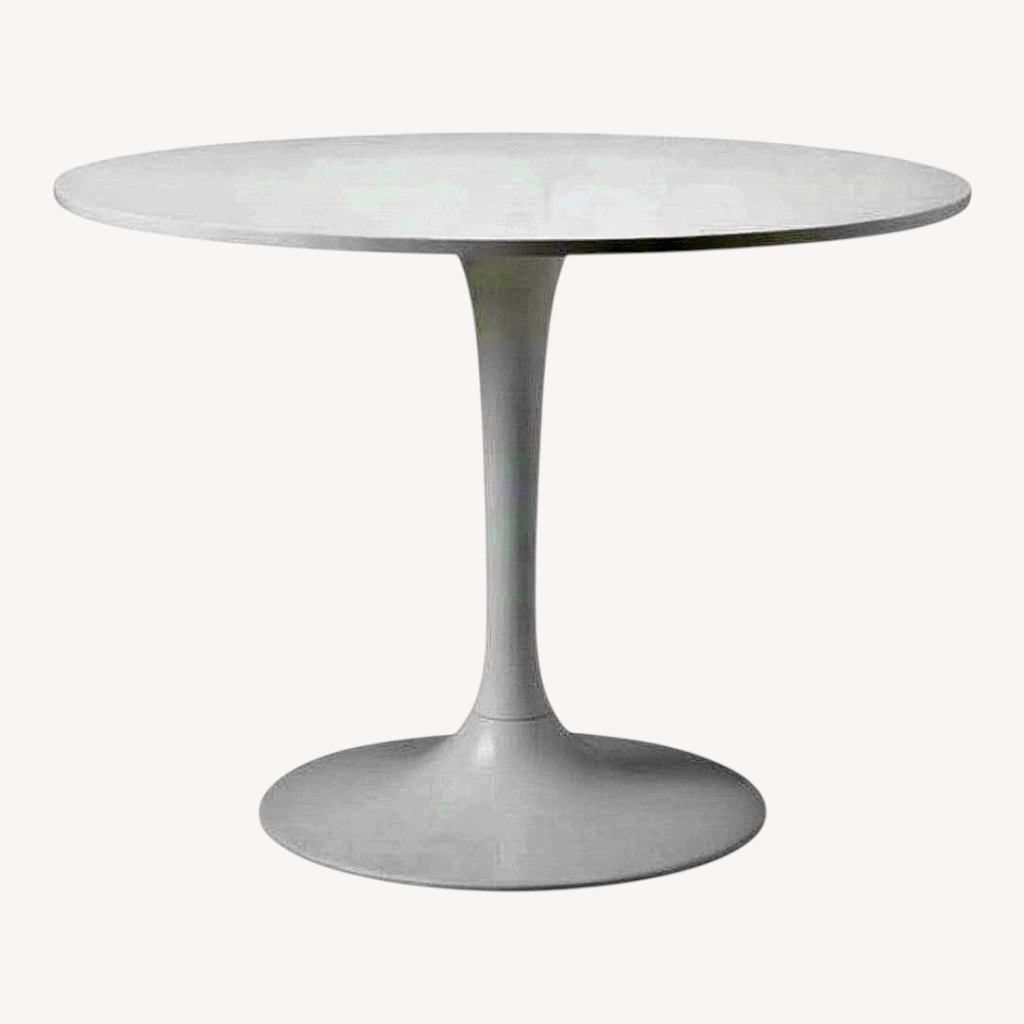 Image of Ikea Docksta White Wood Dining Table