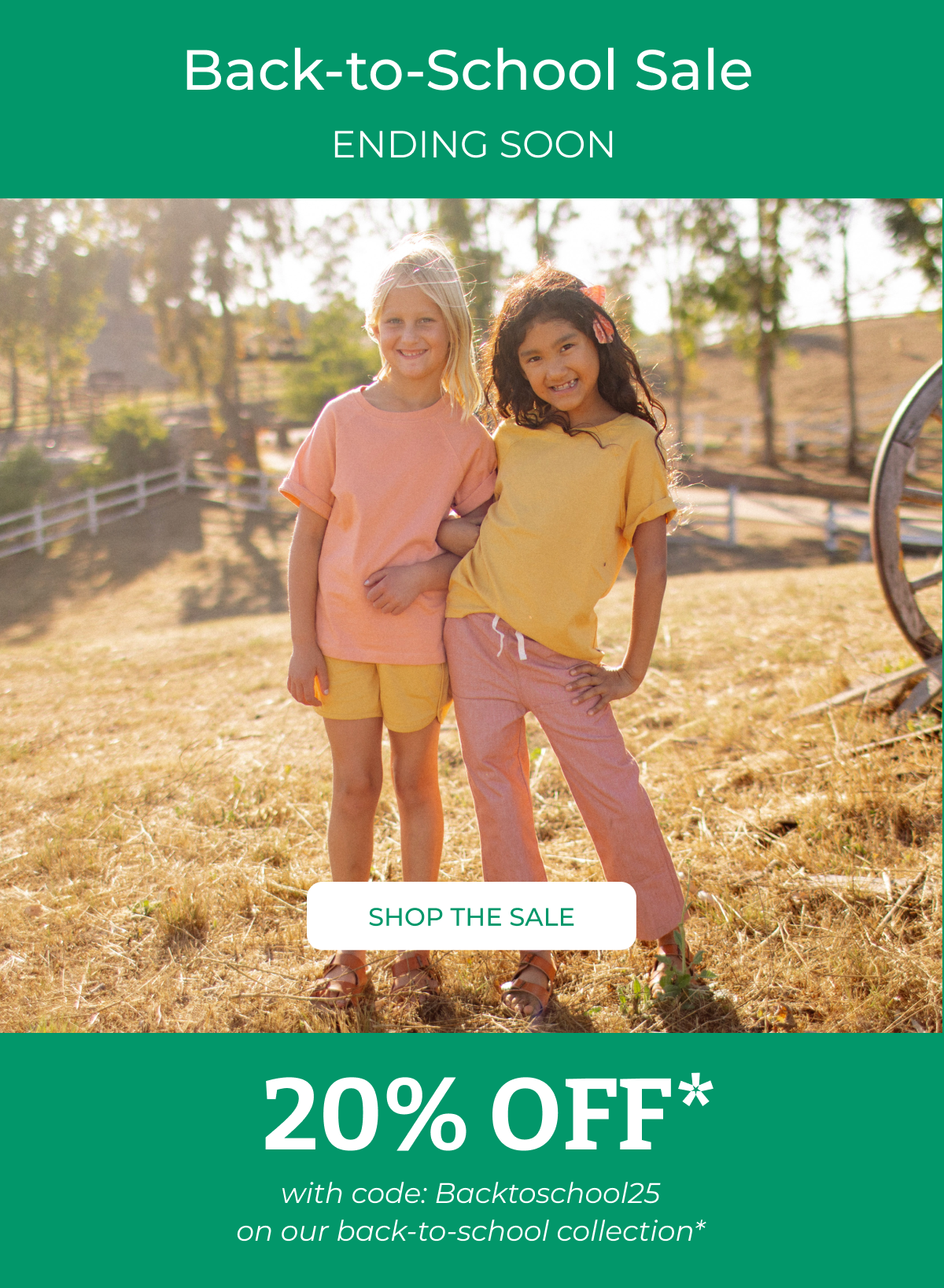 Back to school sale