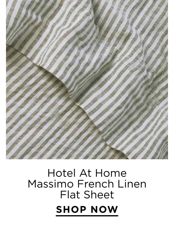 Hotel At Home	Massimo French Linen Flat Sheet