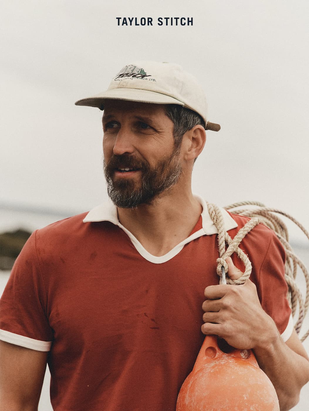 Taylor Stitch. The Ripper Polo in Canyon.