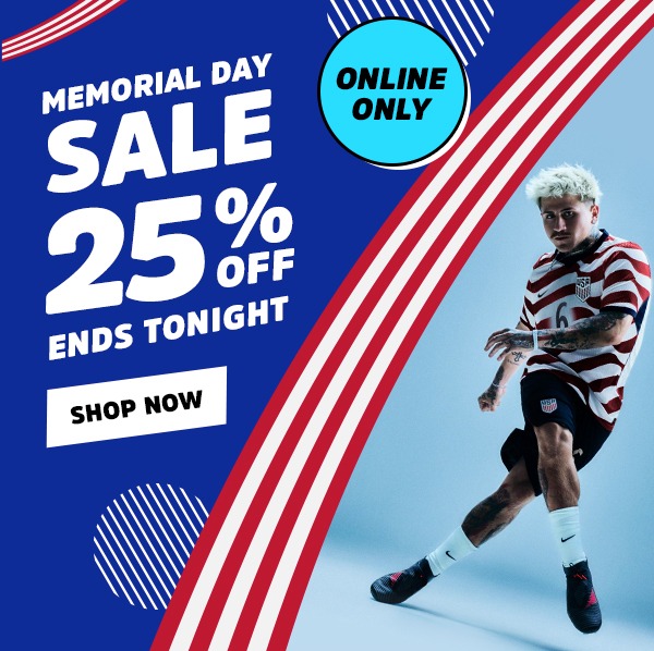 Memorial Day Sale - 25% OFF Ends Tonight: Shop Now 