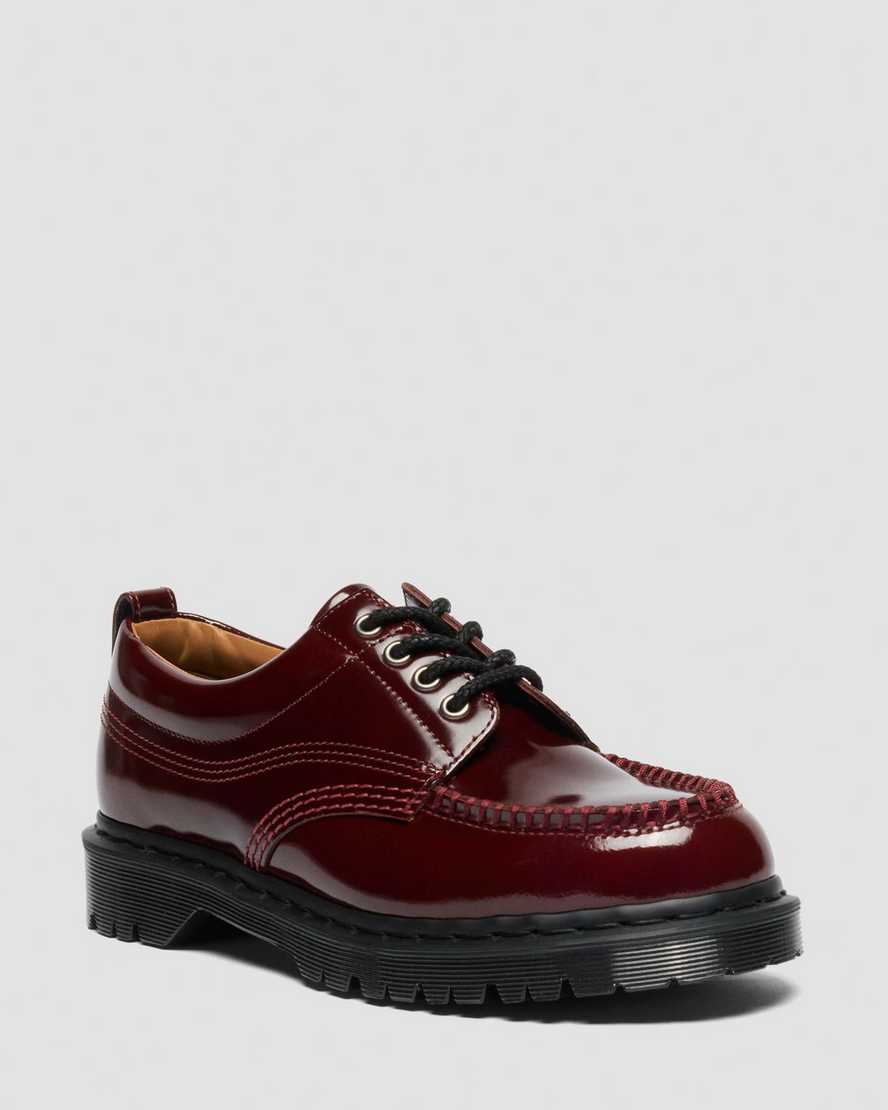 Image of Lowell Lacquered Moc Toe Shoes