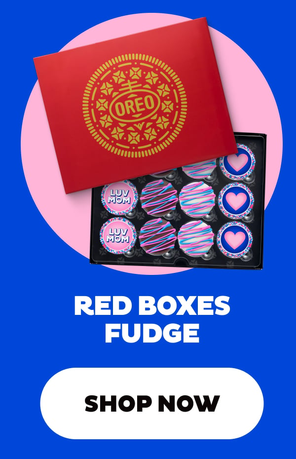 Red Boxes Fudge. Shop Now
