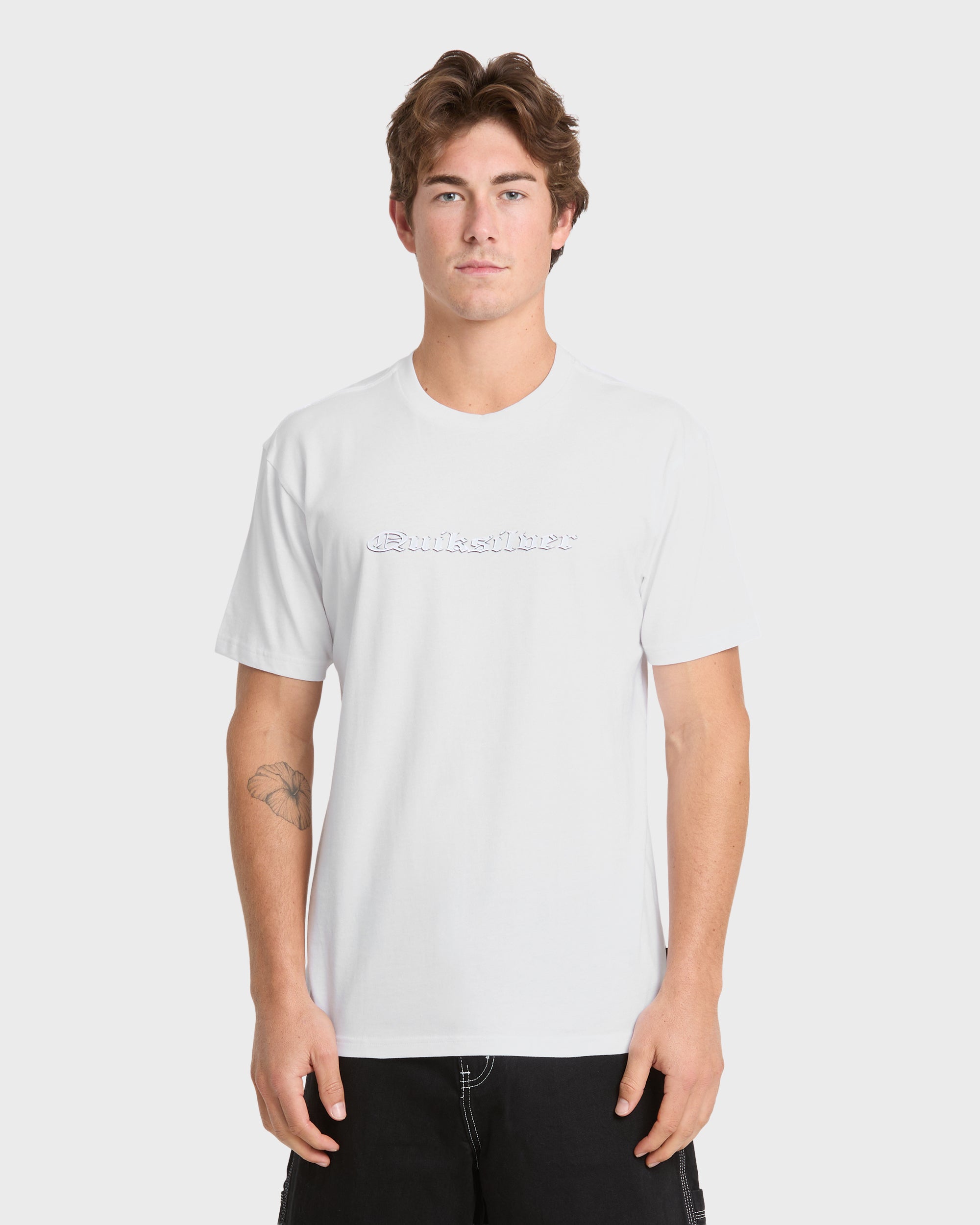 Image of Chrome English Short Sleeve Knit T-Shirt - White