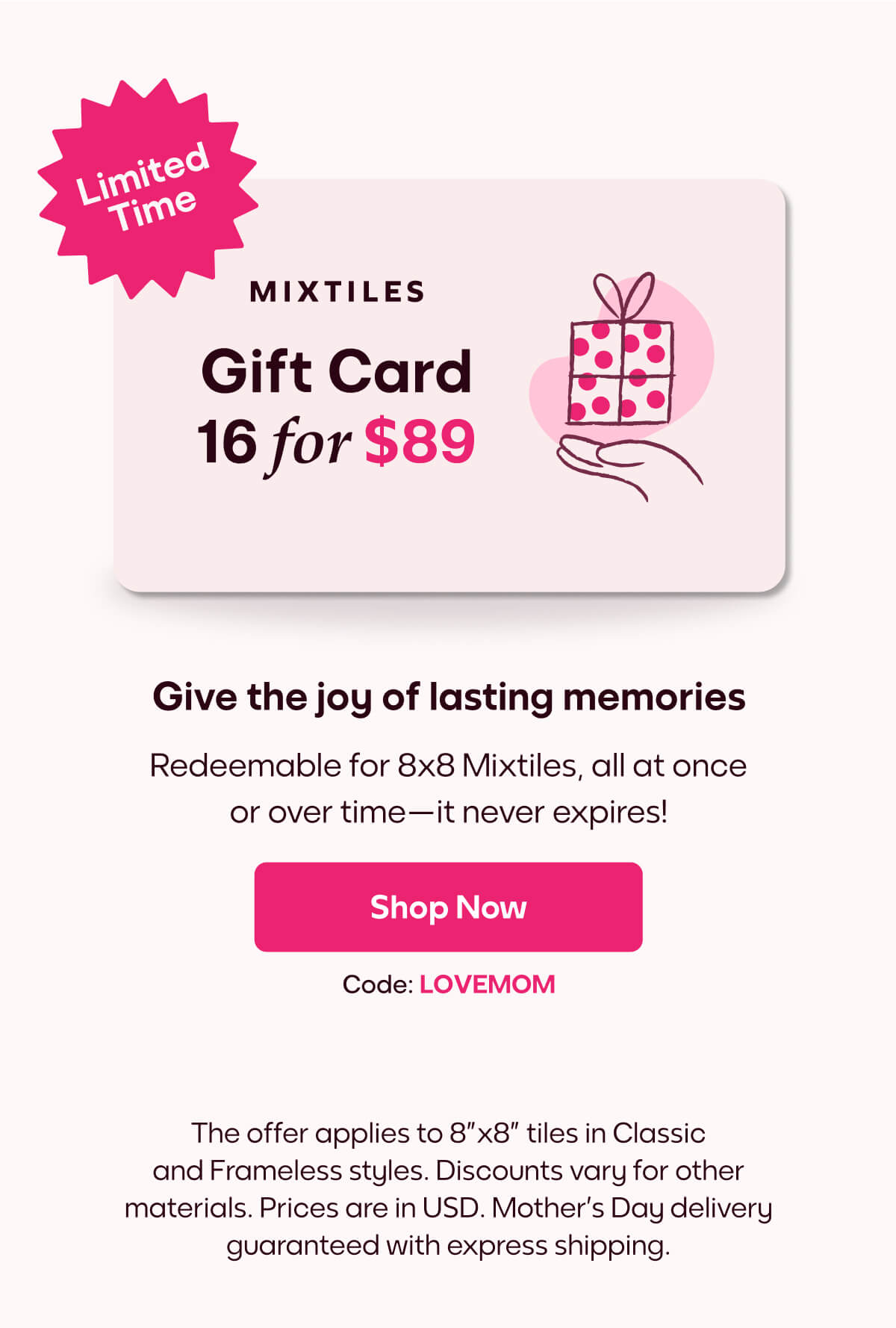 [MIXTILES] Turn sweet memories into a stunning gallery wall with Mixtiles. | ORDER NOW