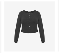 Shop the Lily Button Through Rib Top