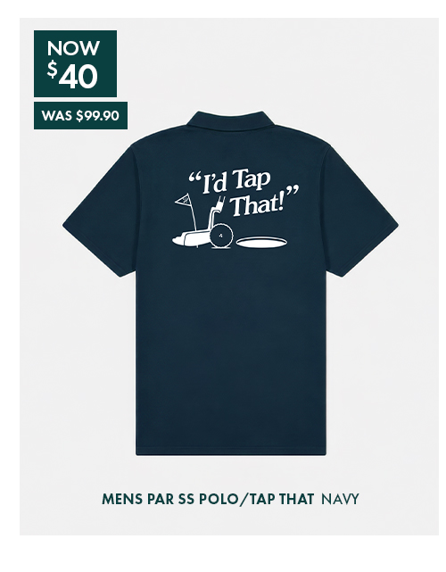 MENS PAR SS POLO/TAP THAT NAVY