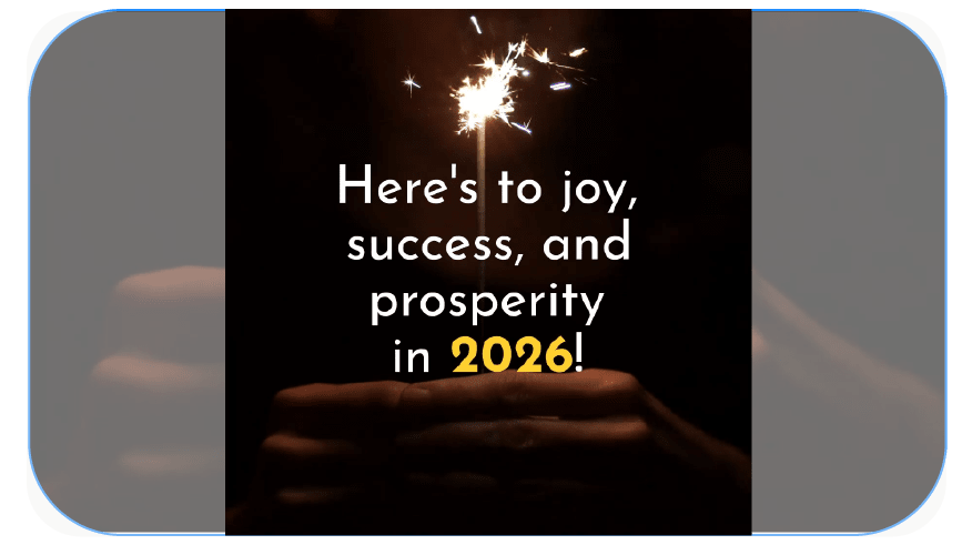 Happy New Year From Us Template Graphic