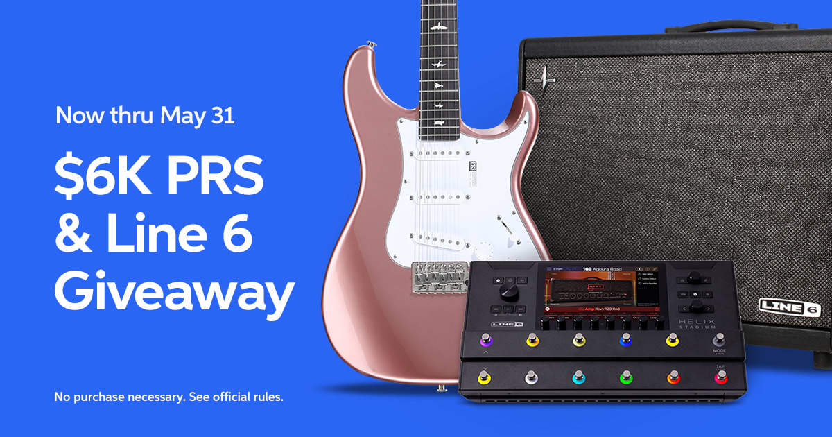 Enter for a Chance to Win the $6K PRS & Line&nbsp;6&nbsp;Giveaway*
