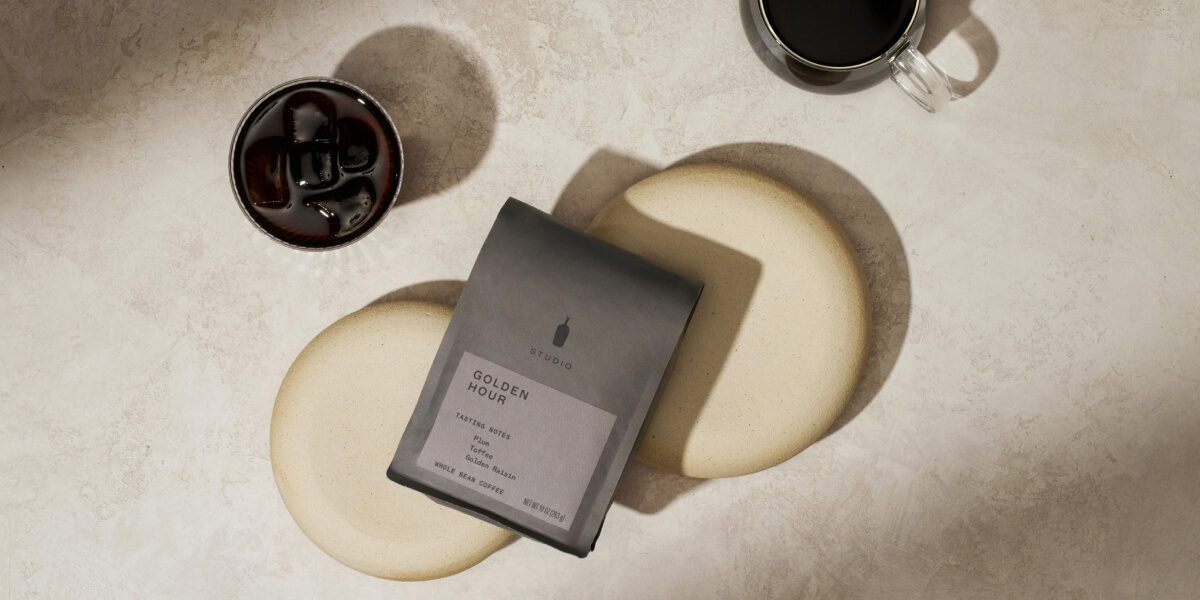 Image of coffee bags and glasses.