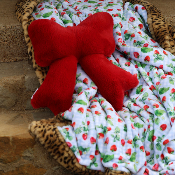 The Cardinal Encore Large Bow Pillow-RTS