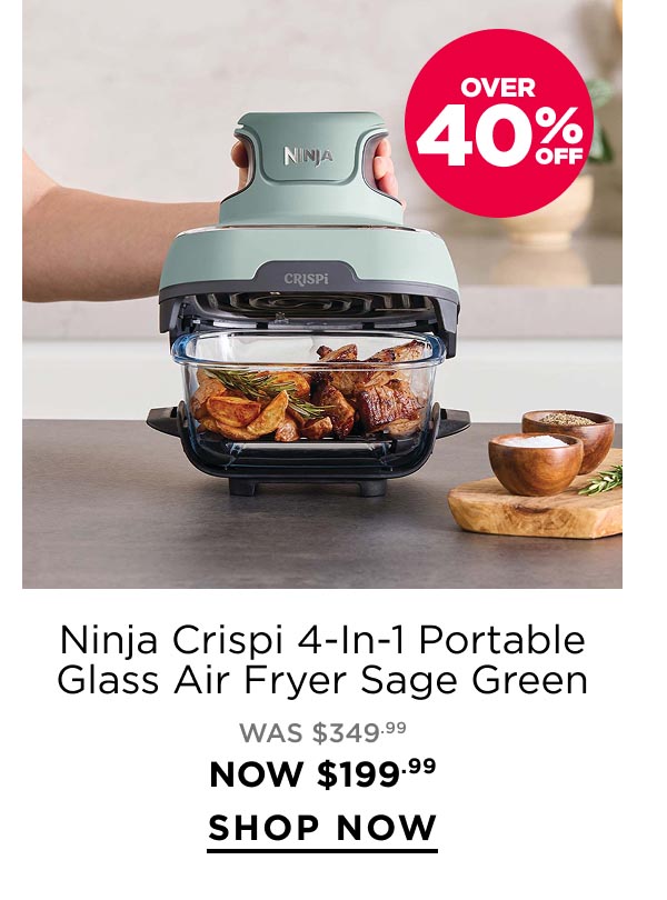Ninja Crispi 4-in-1 Portable Glass Air Fryer Sage Green