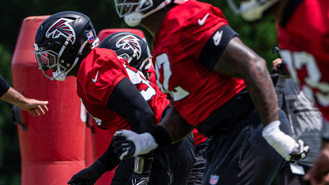 Atlanta Falcons practicing