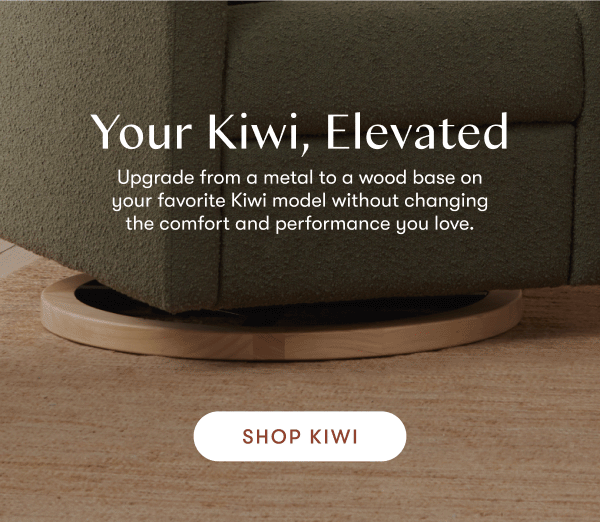 Upgrade from a metal to a wood base on your favorite Kiwi Model | Shop Kiwi
