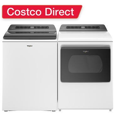 Whirlpool 4.7 cu. ft. Top Load Washer and 7.4 cu. ft. Gas Dryer Package