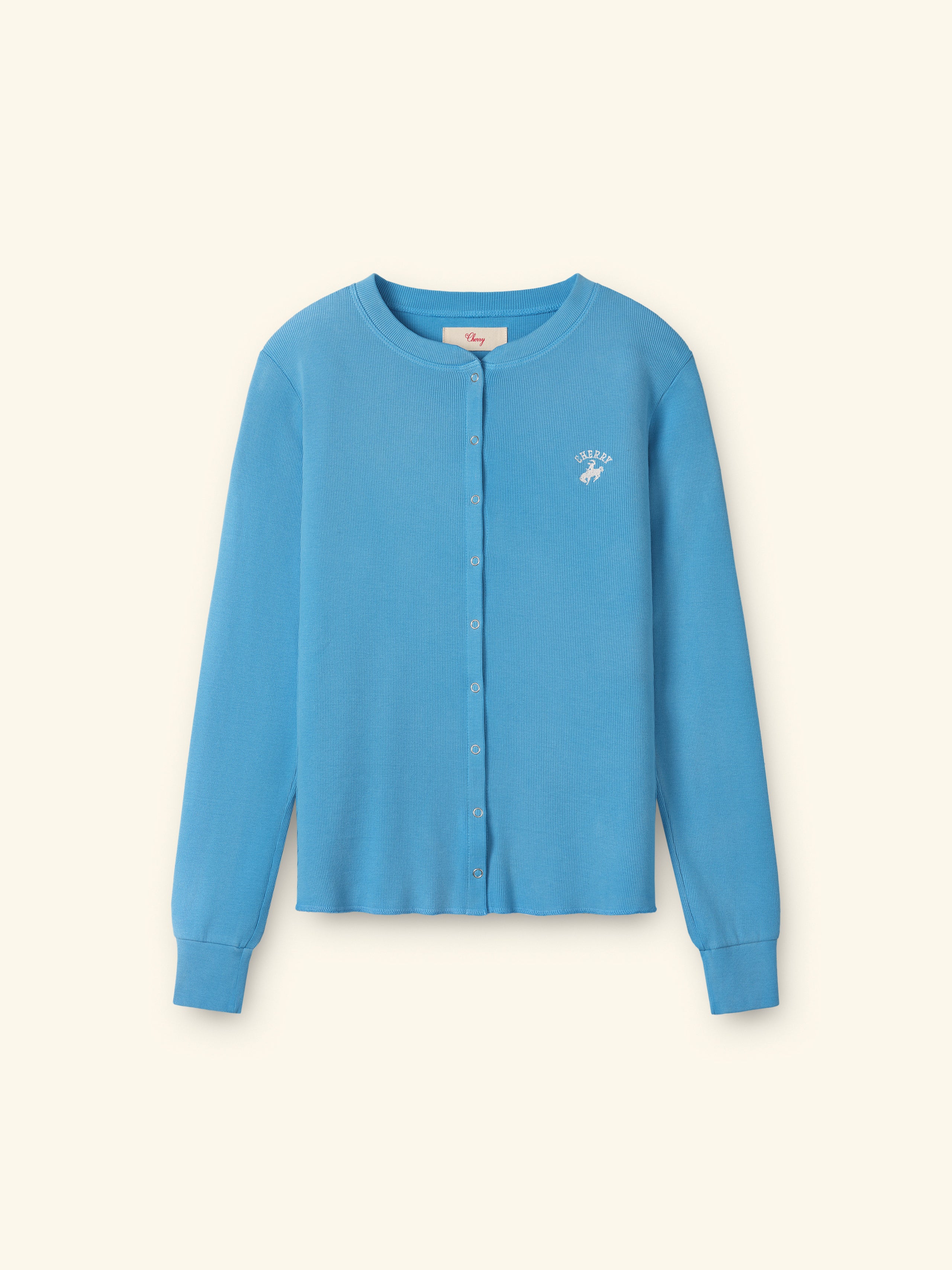 Image of Women's Western Athletic Cardigan (Malibu Blue)