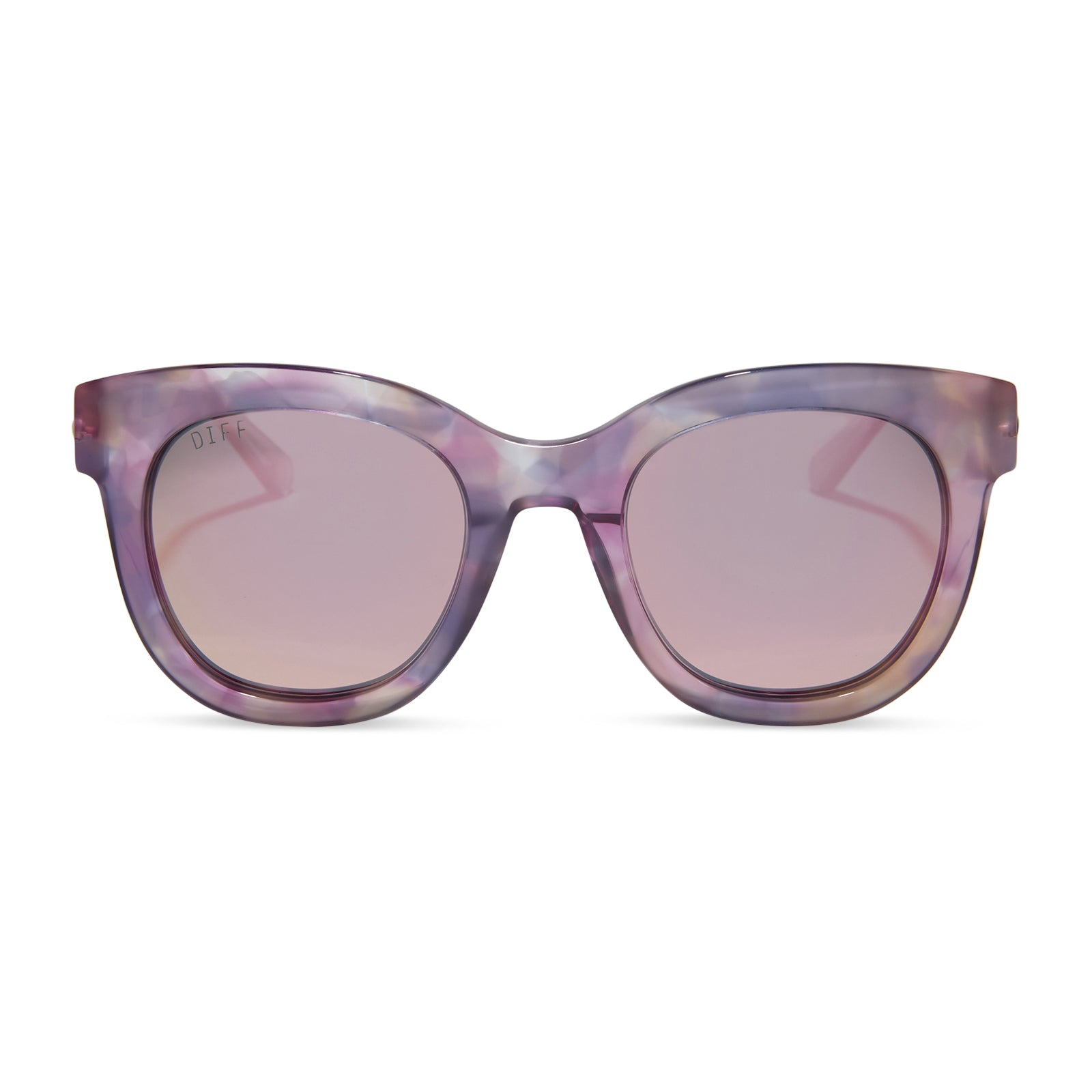 Image of RAPUNZEL - MARBLED FLORAL + ROSE PINK + POLARIZED SUNGLASSES