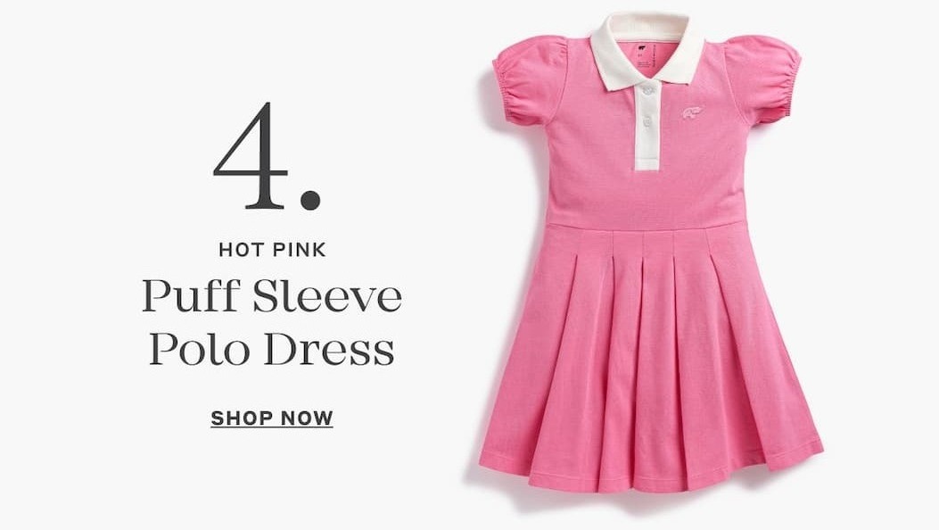 4. Puff Sleeve Polo Dress - Shop Now