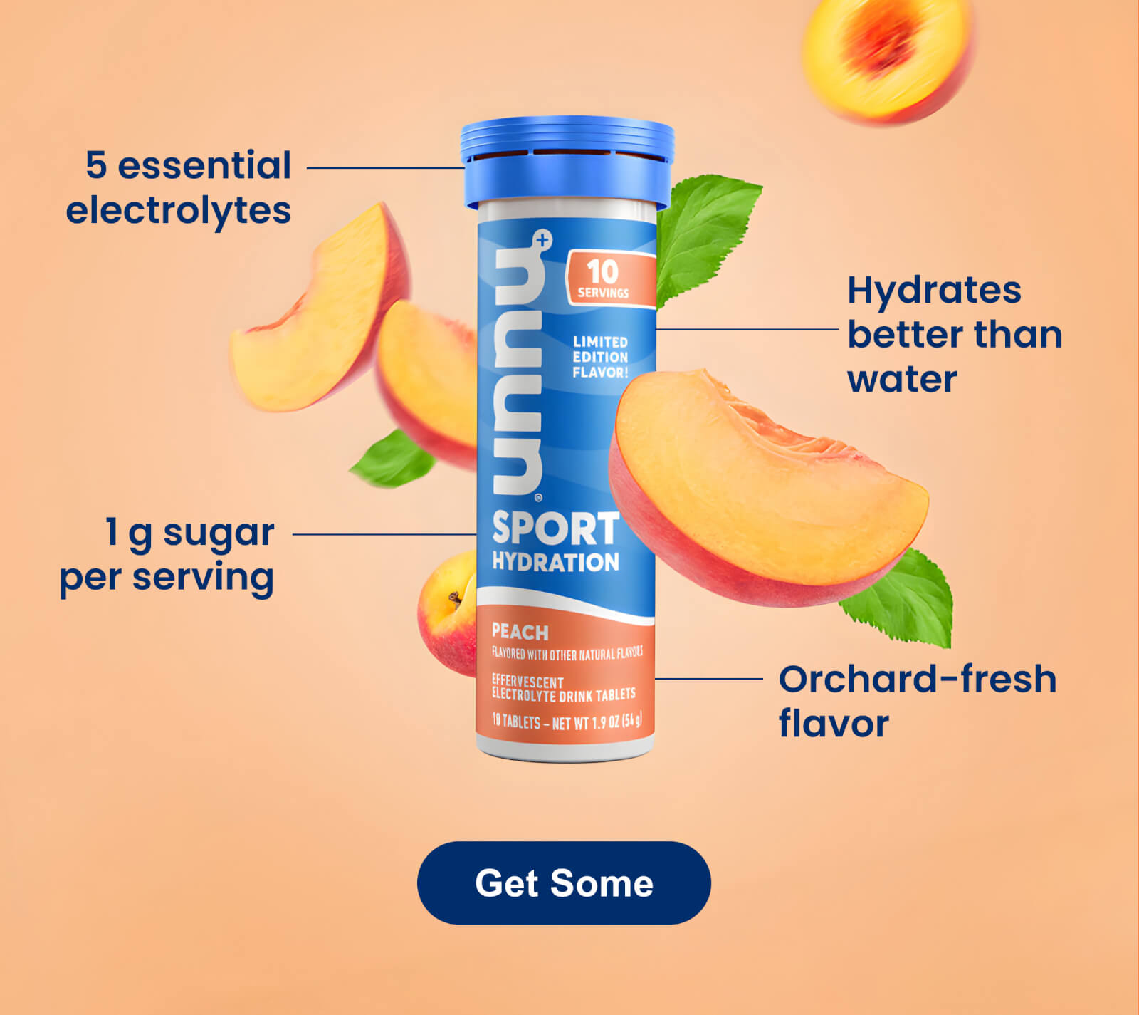 Sport Hydration Peach 