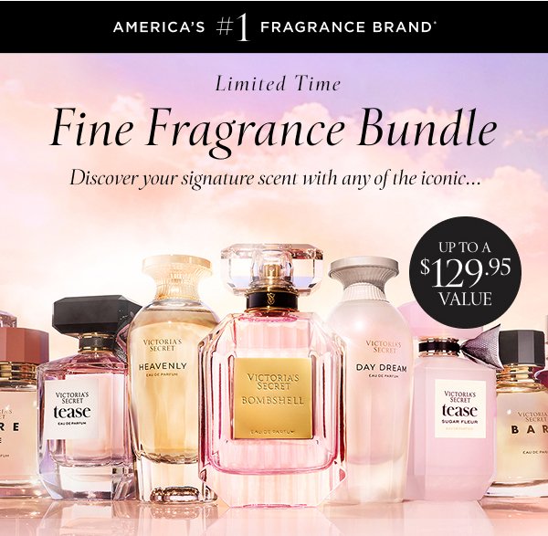[America’s #1 Frag Brand lockup]   Limited Time  Fine Fragrance Bundle 