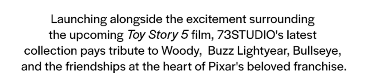 73Studio x Toy Story