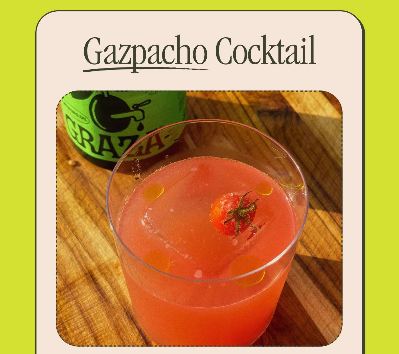 Gazpacho Cocktail