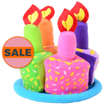 Birthday Cake 9-Piece Play Set | Soft Fabric Cake with Removable Slices, Candle, and Plate