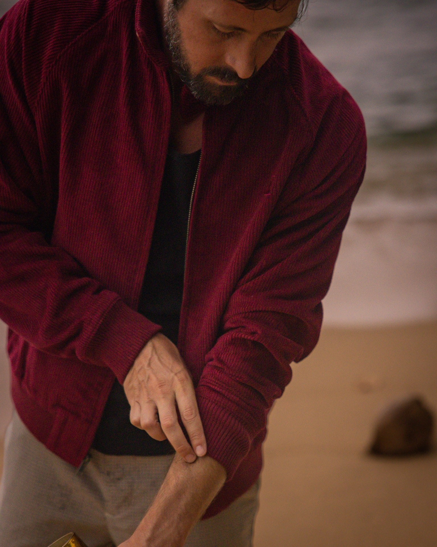 Image of The Corsica Corduroy Jacket - Sangria
