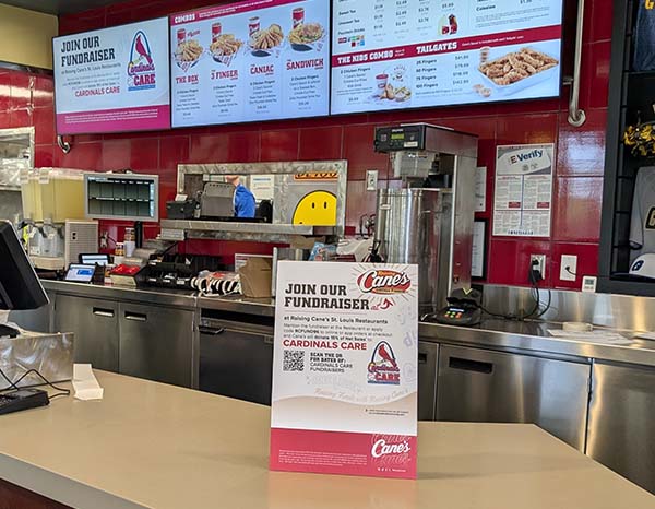 Cardinals Care Fundraiser at Raising Canes
