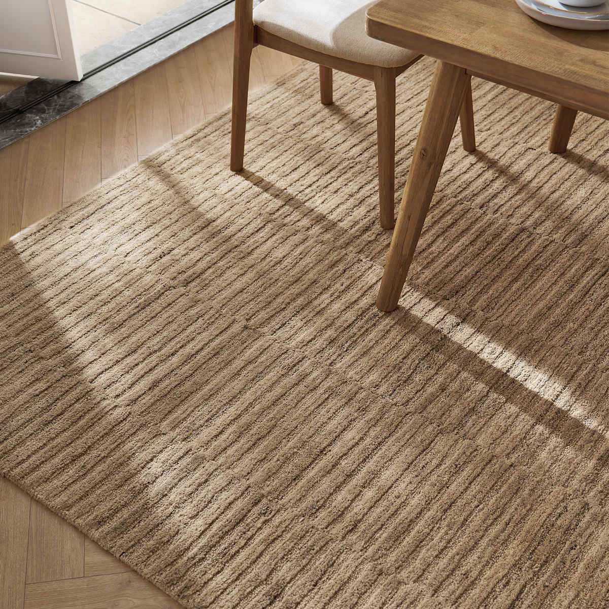 Image of Talia Area Rug, Parchment, 9' x 12'