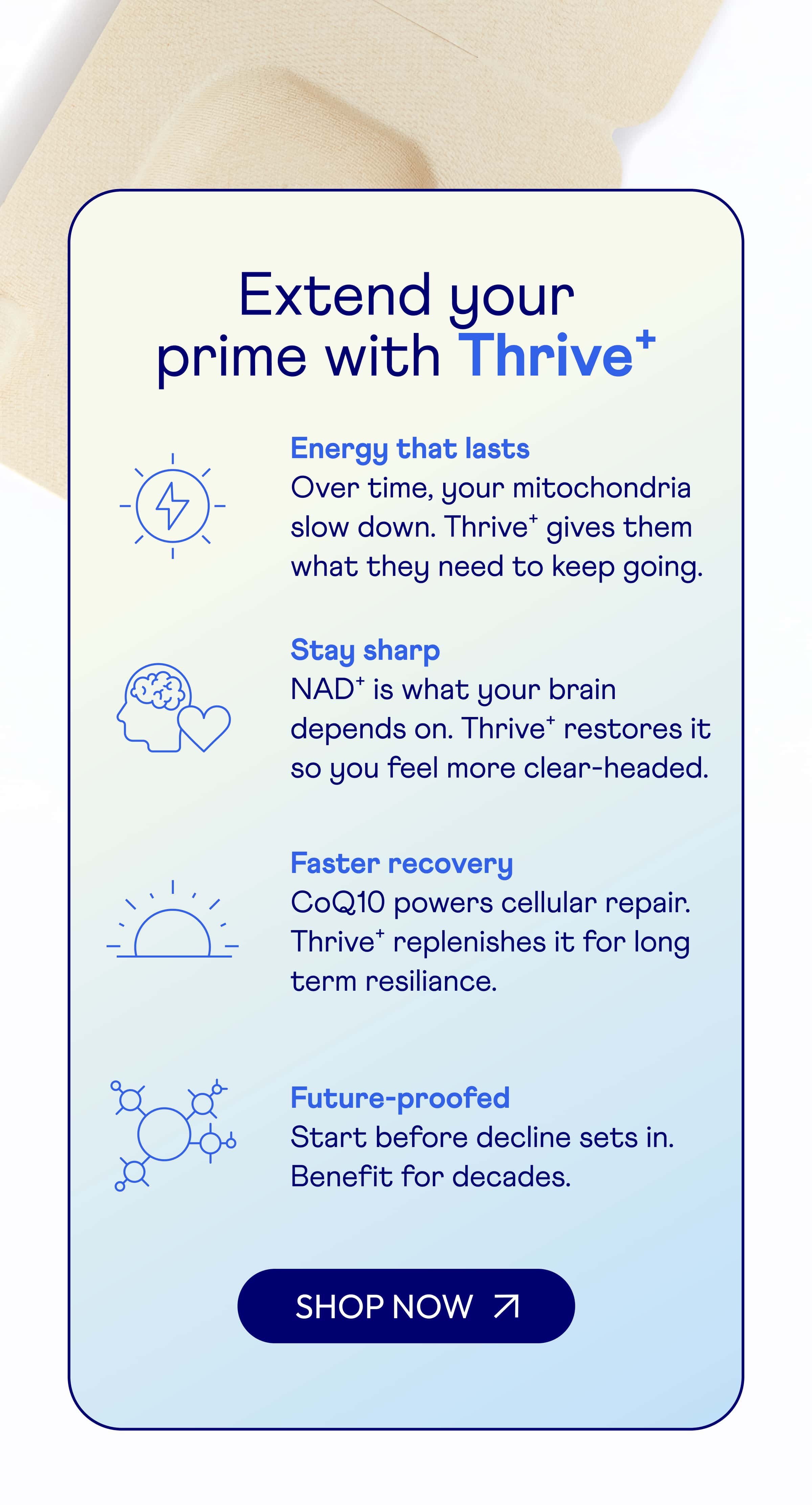 Extend your prime with Thrive⁺