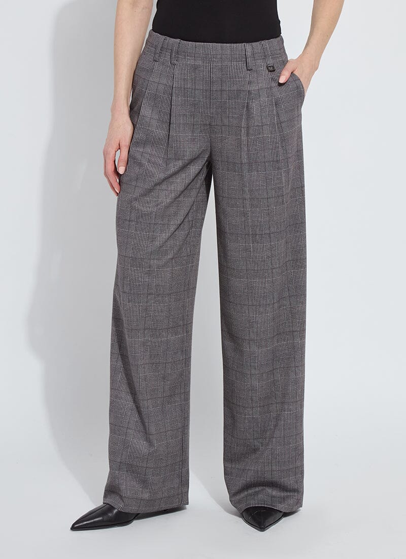 Image of Darcy Ponte Pleated Wide Leg Trouser