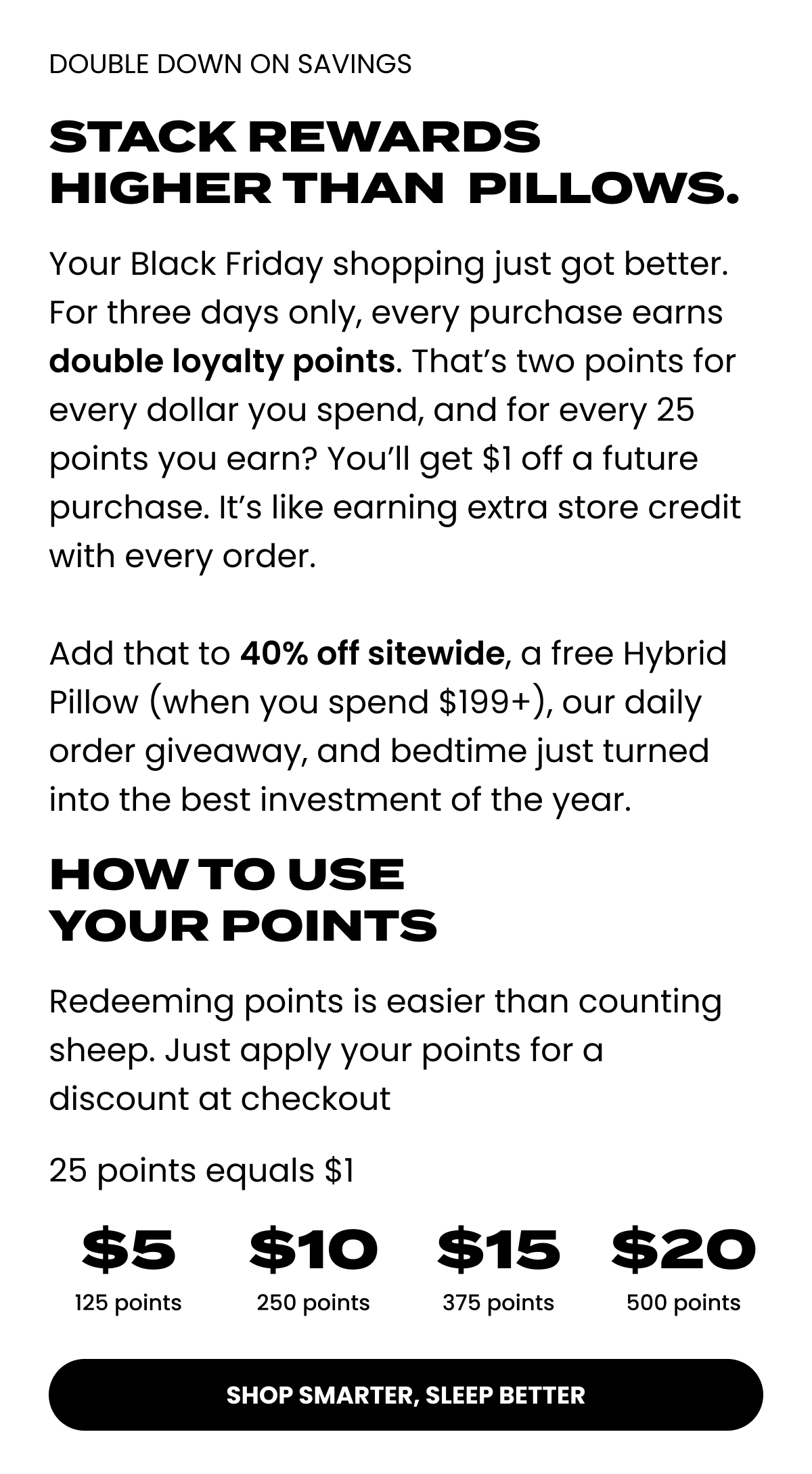 Shop Smarter, Sleep Better