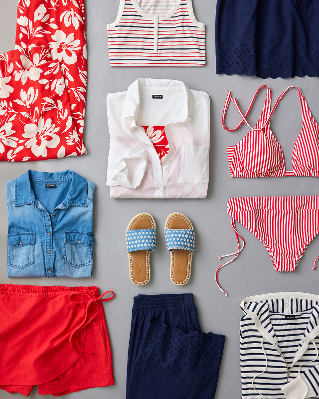Variety of women's summer apparel