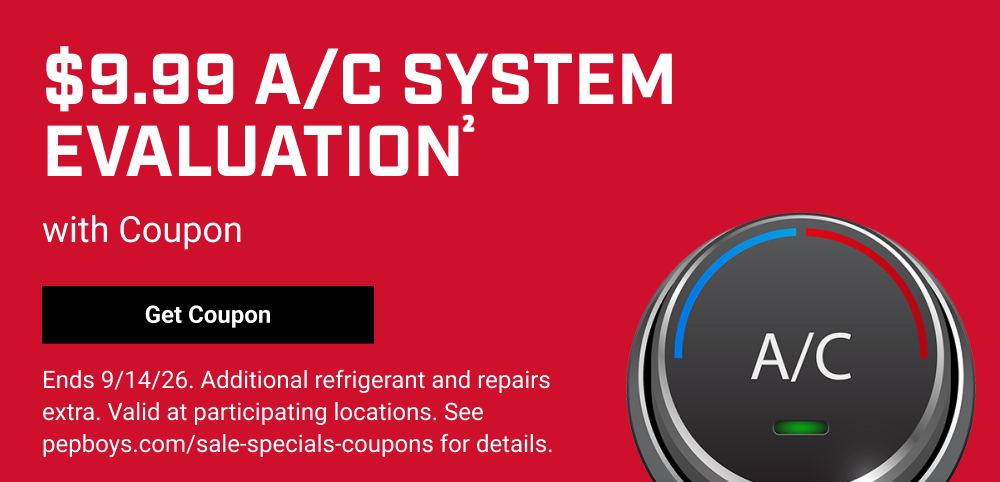 $9.99 A/C SYSTEM EVALUATION WITH COUPON(2)