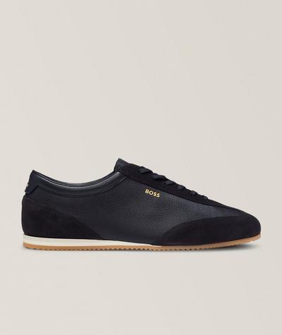 BOSS - Lineor Suede-Trim & Leather Sneakers 