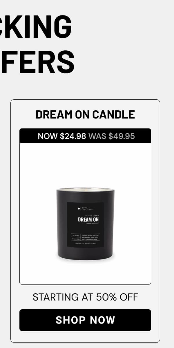 DREAM ON CANDLE