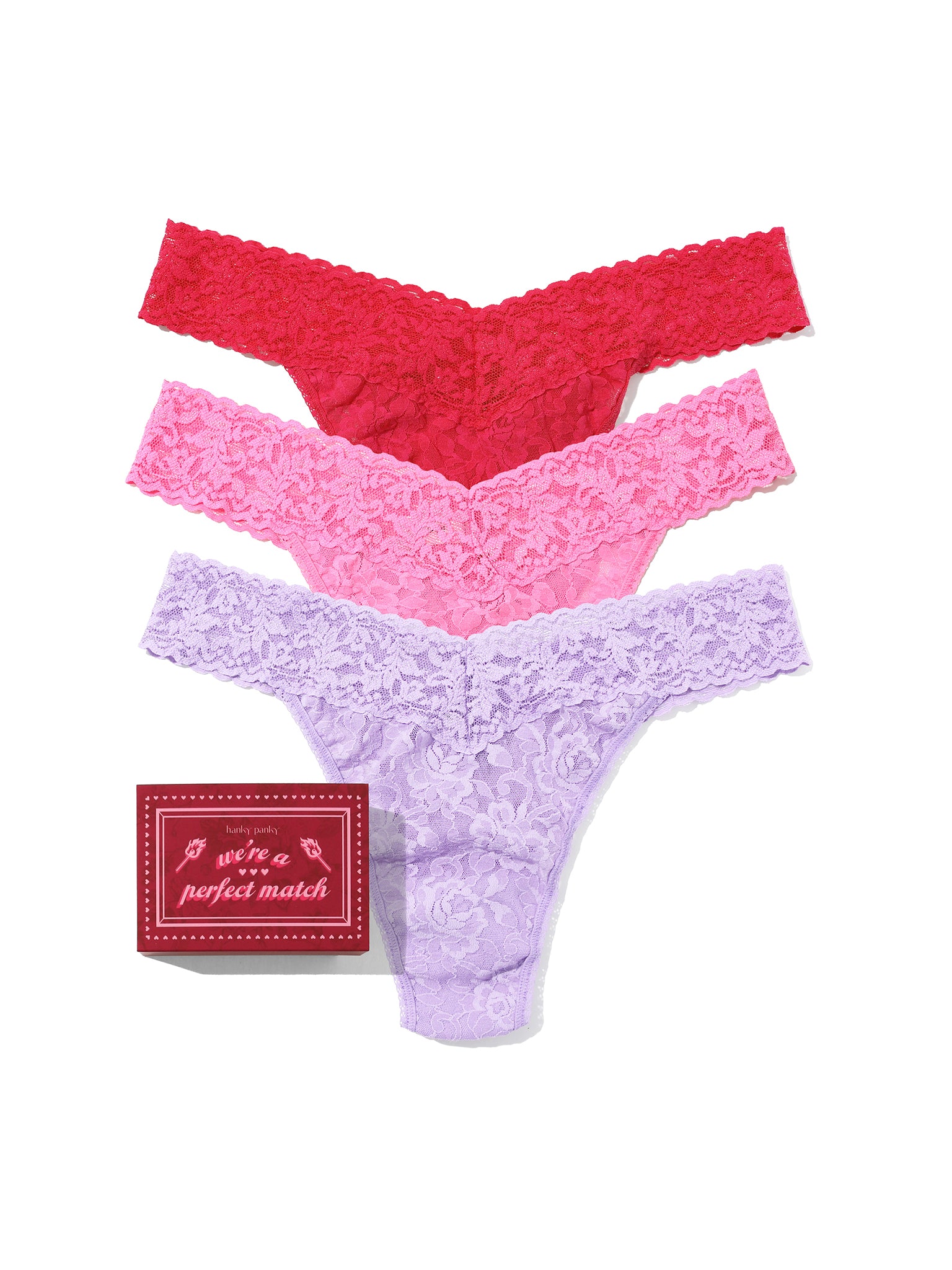 Image of Signature Lace® Original Rise Matchbox 3 Pack Sale