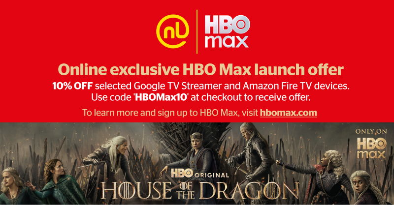 HBO Max, online exclusive launch offer.