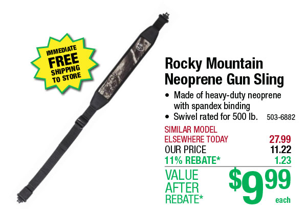 Rocky Mountain Neoprene Gun Sling - ONLY $9.99 After Rebate*!