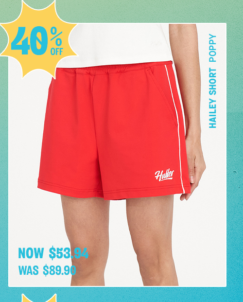 HAILEY SHORT POPPY