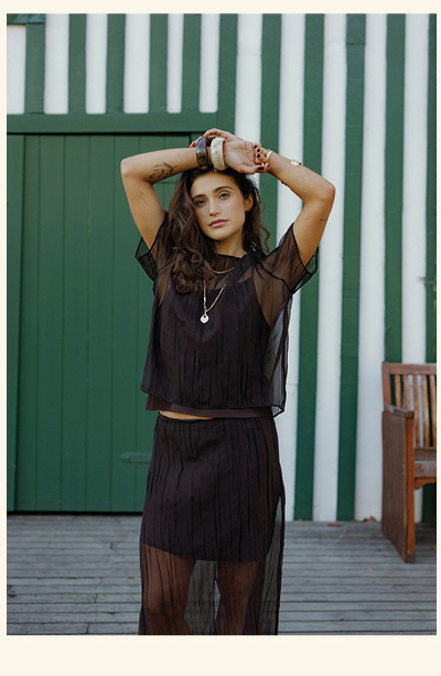 Cass Sheer Top