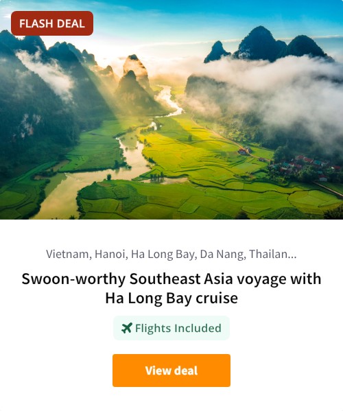 Swoon-worthy Southeast Asia voyage with Ha Long Bay cruise