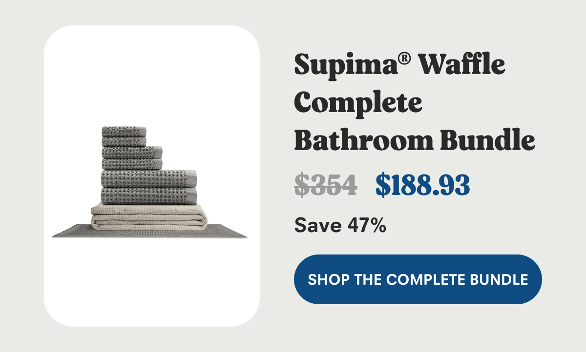 Supima® Waffle Complete Bathroom Bundle
