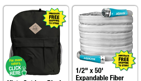 Vieta Outdoor Black Backpack - ONLY $6.99 After Rebate*!