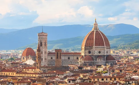 Cathedral Dome Tower Cityscape Florence